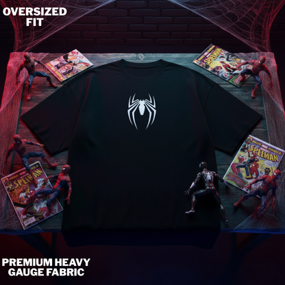 Marvel: Spider-Man Oversized Back Typographic Printed T-shirt